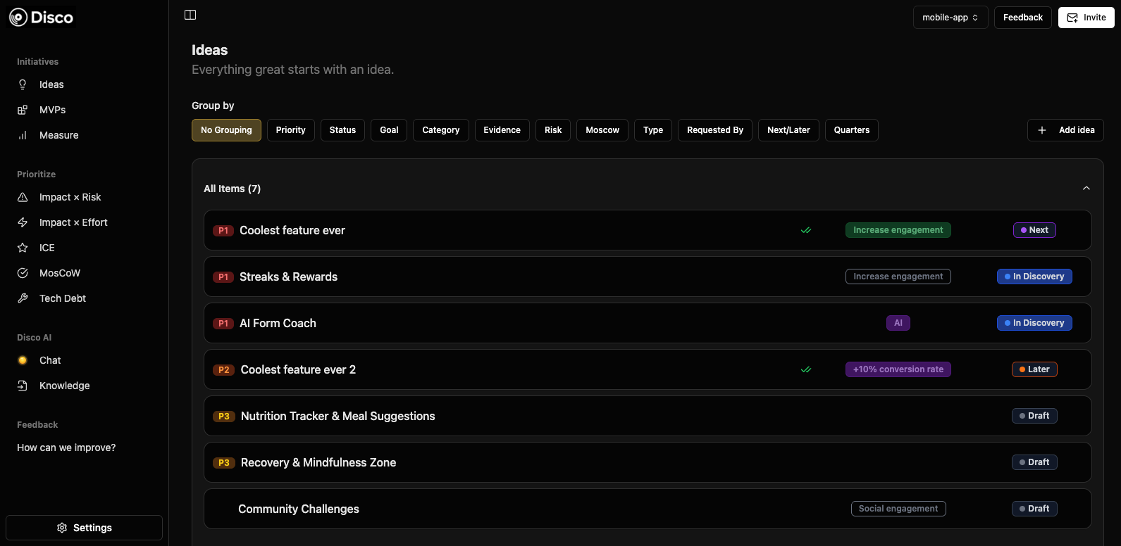 AI-Powered Prioritization Dashboard